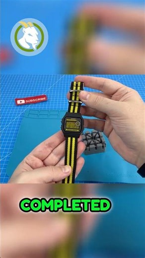 Casio Bumblebee Mod: Epic Build & NATO Strap! 🐝 #shorts