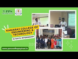 15 days internship on ML & Tech Career at Kamaraj College of Engineering and Technology 2025