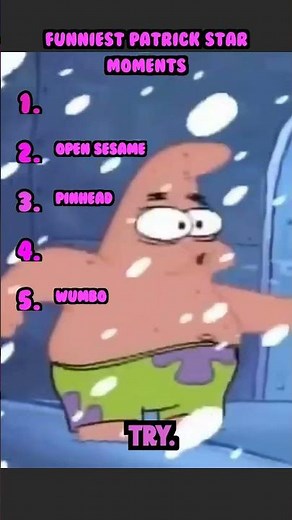 Funniest Patrick Star Moments