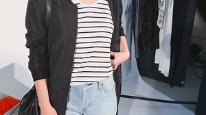 Our lovely stylist Molly talks you through how to wear one of our favourites for this Autumn - the bomber jacket! Easy to wear, and the perfect extra layer you need whether its day or night! | MandM