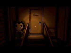 Playing a bendy fan game!!! (downward fall)