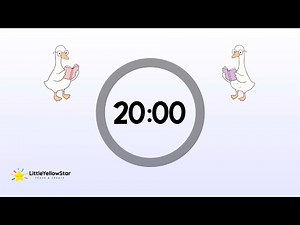 Reading Silly Goose Timer – 20 Minute Countdown Timer for Kids with Music | Calm Classroom Timer