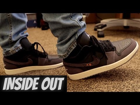 Jordan 1 Low SE Craft Inside Out Black Unboxing + On Feet!