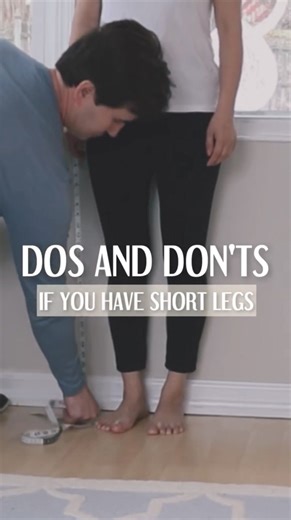 72K views · 338 reactions | Dos and Don’ts If You Have Short Legs ✨ Do choose styles that elongate your legs, and don’t wear anything that visually cuts them off. What’s your favorite styling tip for creating a longer leg line? #dosanddonts #shortlegs #stylingtips | Petite Dressing | Facebook