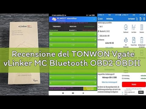 Recensione del TONWON Vgate vLinker MC Bluetooth OBD2 OBDII Scanner Diagnostico per iOS, Android e W