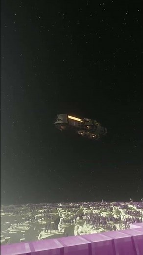 Warhammer Battleship on Create Aeronautics Minecraft #minecraft #Create #createaeronautics #wh40k