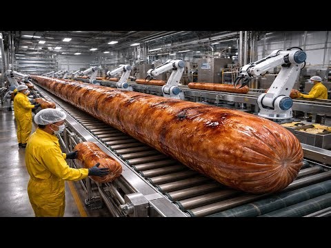 Inside a Sausage Factory: How Industrial Sausages Are Mass-Produced | Full Process