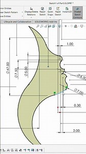 How to create artistic sketches in Solidworks | #art #sketch #tutorial #design #solidworks