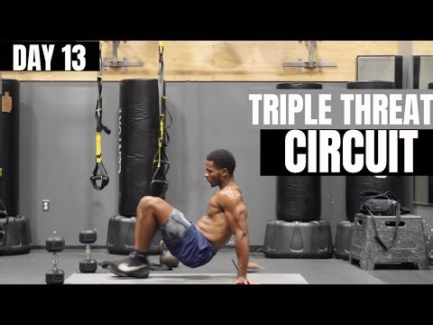 Day 13: Triple Threat Full Body Circuit | ARMS Workout | Bodyweight, Kettlebell, & Dumbbell