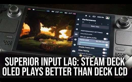 【4K60帧】数毛社技术分析：Steam Deck OLED版对比LCD版大幅度降低了输入延迟 | 作者：Digital Foundry | 机翻中文