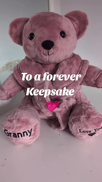A forever Keepsake 💗 #keepsakebear #keepsakebearuk #keepsakememories #memorybear #smallbusiness #keepsakes_madebyjo #handmade