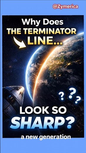 “The Terminator Line Mystery 🌍 Explained!” #shorts #viral #nasa ‪@Zymerica‬ #satisfying