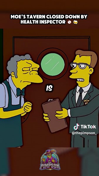 Health Inspector Shuts Down Moe's Tavern - The Simpsons