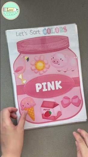 Educational Color Sorting Jar Hands On Activities for Kids, Preschool Montessori Color Matching Game