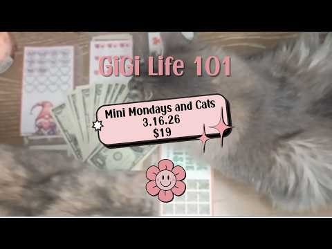 Mini Mondays 3.16.26 | Cash Stuffing $19 | March Savings Challenges | Saving on a Fixed Income