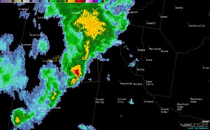 2K views · 89 reactions | Radar loop showing the severe thunderstorm in eastern Malheur County. This storm is moving east at 30 mph. Showers and thunderstorms will move into the Treasure Valley through 8 PM MDT. | US National Weather Service Boise Idaho | Facebook