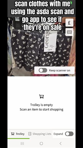 Using the Asda Scan and Go App for Sales