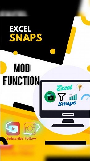 How to use MOD Function in Excel || MOD Function in Excel || #excel #attendancesheet #excelformula