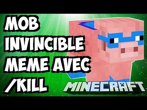 MOB INVINCIBLE ET INTUABLE MEME AVEC /KILL dans Minecraft - Tuto Vanilla
