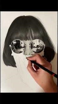Day 171 | How to Draw Realistic Reflections in Glasses with Pencil