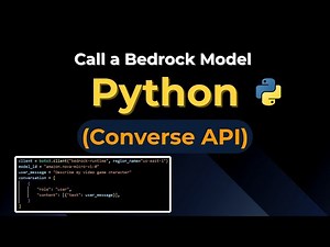 How to Call an Amazon Bedrock Model with Python (Converse API)