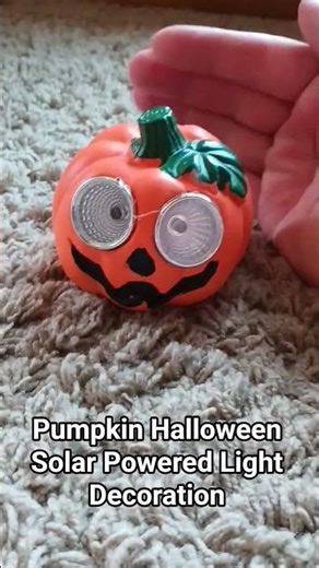 Pumpkin Halloween Solar Powered Lights Decoration