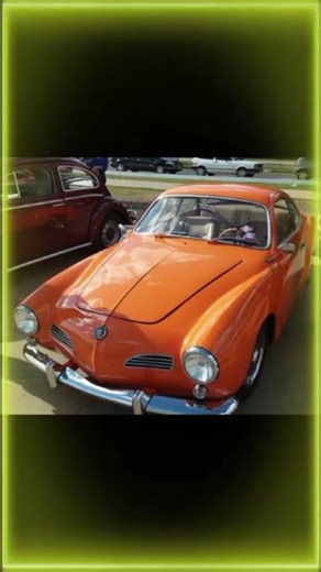 O Volkswagen Karmann Ghia é um esportivo icônico, produzido entre 1955 e 1975.