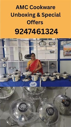 AMC Cookware Special Offers AMC Cookware Oil Less Water Less Cooking Demo Stainless Steel Cookware