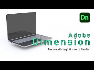 Adobe Dimension Tool Walkthrough & How to Render | 4k