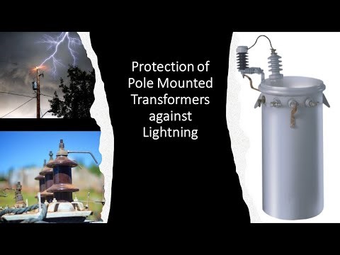 Protection of pole mounted transformers against lightning