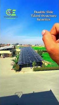 Double Side tilted Structure | Solar Structure Installation #solarstructure #solarfabrication