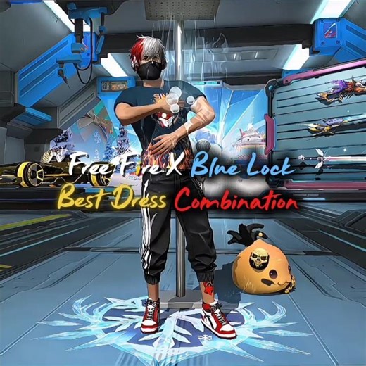Free Fire X Blue Lock Best Dress Combination🔥🗿#freefire #tondegamerexposed #ffviralshorts #ffviral