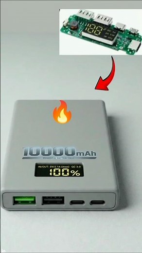 10,000mAh Power Bank कैसे बनाएं 🚀 #powerbank #diy #shorts