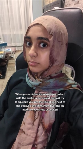 and the way I can never escape because they WILLL get me standing next to them I just have to accept that I'ma have to be squished all salah 😭😭😭 #salah #muslimtok #aunties #freeme