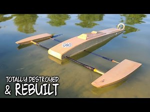 New & Improved Rear Ski Shrimp Outrigger Rc Boat - Rocket 2968, flycolor 90, CNHL 1300 100c