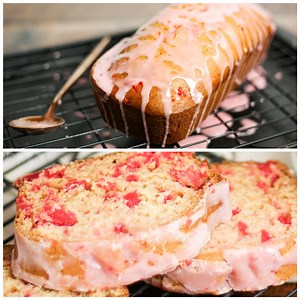8.2K views · 65 reactions | MARASCHINO CHERRY BREAD  with Sweet Cherry Glaze! FULL RECIPE: https://thesoccermomblog.com/iced-cherry-bread/ | The Soccer Mom Blog - Positive Inspiration for Moms | Facebook