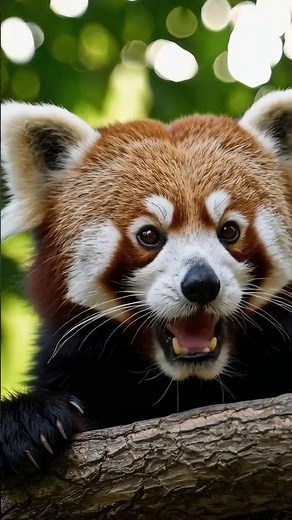 Adorable Red Panda 🐼🌿