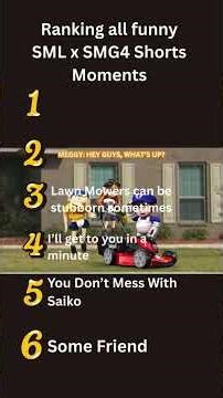 Ranking Funny SML x SMG4 Shorts Moments #mario #smg4 #tywannmjr #sml #smlxsmg4shorts