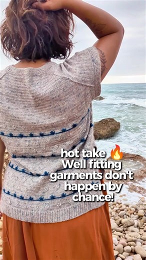 Here's the truth and some might not like it: Garment designs is more than creating pretty stitch patterns! There! I said it!! Ou job as designers is not just to dream of pretty outfits and make them a reality, but also to find ways to make those garments fit real life bodies! Simple changes such as adding shoulder shaping make a HUGE difference in the way a garment fits and YOUR comfort level when wearing that garment! So next time you're pattern shopping, have a look at those shoulders. Is ther