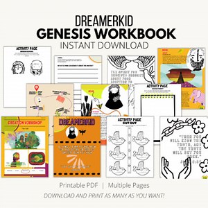 GENESIS BIBLE LESSON; Bible-One-Year Unit 1; Devo's, Journal, Color/Activity Pgs