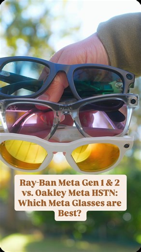 Ray-Ban Meta Gen 1 vs Gen 2 vs Oakley HSTN — Which Meta Smart Glasses Should You Buy? 🤓⁣ ⁣ Deciding between the Ray-Ban Meta Gen 1, Ray-Ban Meta Gen 2 and Oakley Meta HSTN smart glasses? In this quick breakdown, I compare design, camera quality, audio, comfort and overall performance to help you pick the best smart glasses. Whether you want an affordable entry point, the most refined Ray-Ban experience or a sport-ready Oakley fit, here’s everything you need to know about Meta’s latest glasses i
