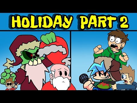 Friday Night Funkin' The Holiday Mod Part 2 Full Week + Cutscenes | Christmas FNF Mod/Hard