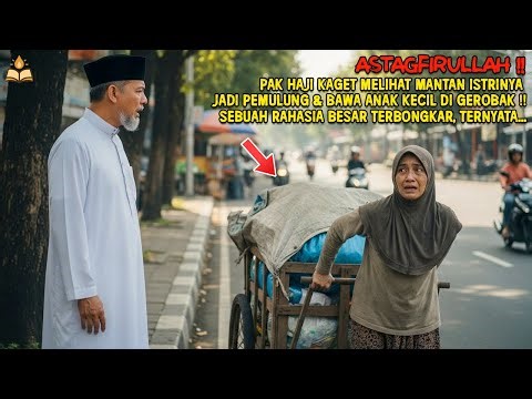 PAK HAJI SYOK ! MANTAN ISTRINYA JADI PEMULUNG DAN MEMBAWA ANAKNYA DI GEROBAK, TERNYATA...