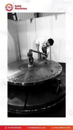 Post-Machining Accuracy Inspection on CNC VTL Using FARO Quantum CMM Arm Sahil CNC Machines