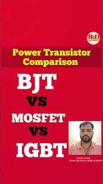 BJT vs MOSFET vs IGBT #PowerElectronics #Electronics #BJT #MOSFET #IGBT