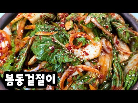 Spring donggeotjeori (pickled spring dong) is a trend these days! Mix it up and top it with rice ...