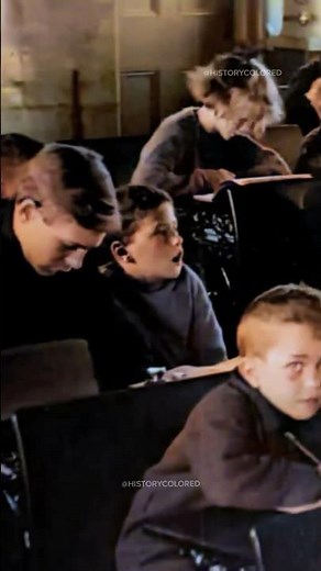 Students in 1923 - Restored Footage