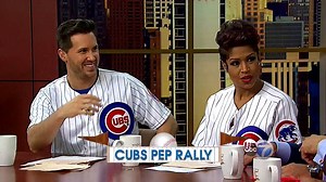 JOE MADDON, MAN CRUSHES AND CHAMPAGNE SHOWERS: We had ABC 7 Chicago's Mark Giangreco ABC7 and Jim Rose ABC7 at our #CubsRally today to talk about all things Chicago Cubs! | Windy City LIVE