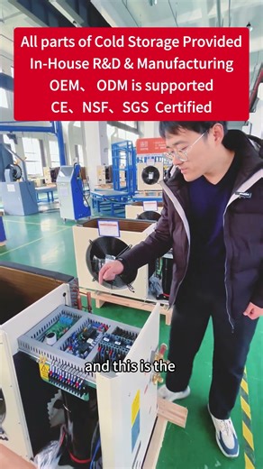 High-Efficiency Condenser Unit | Dense Tube Arrangement | External Rotor Motor#coldroom#coldstorage