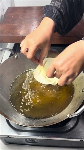 Folded spring roll skin for fried egg base #FK